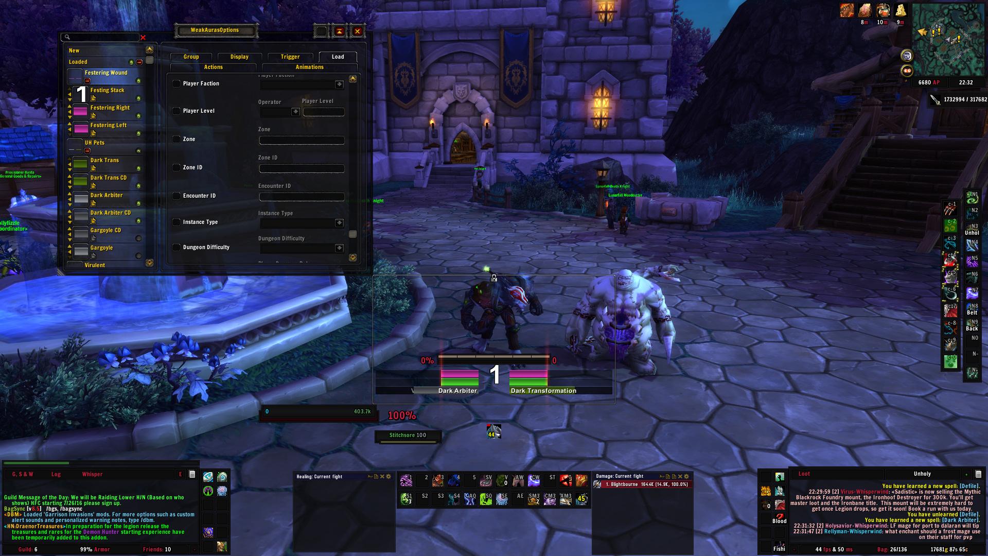 [WeakAuras] Unholy and Blood DK Death Knight Icy Veins