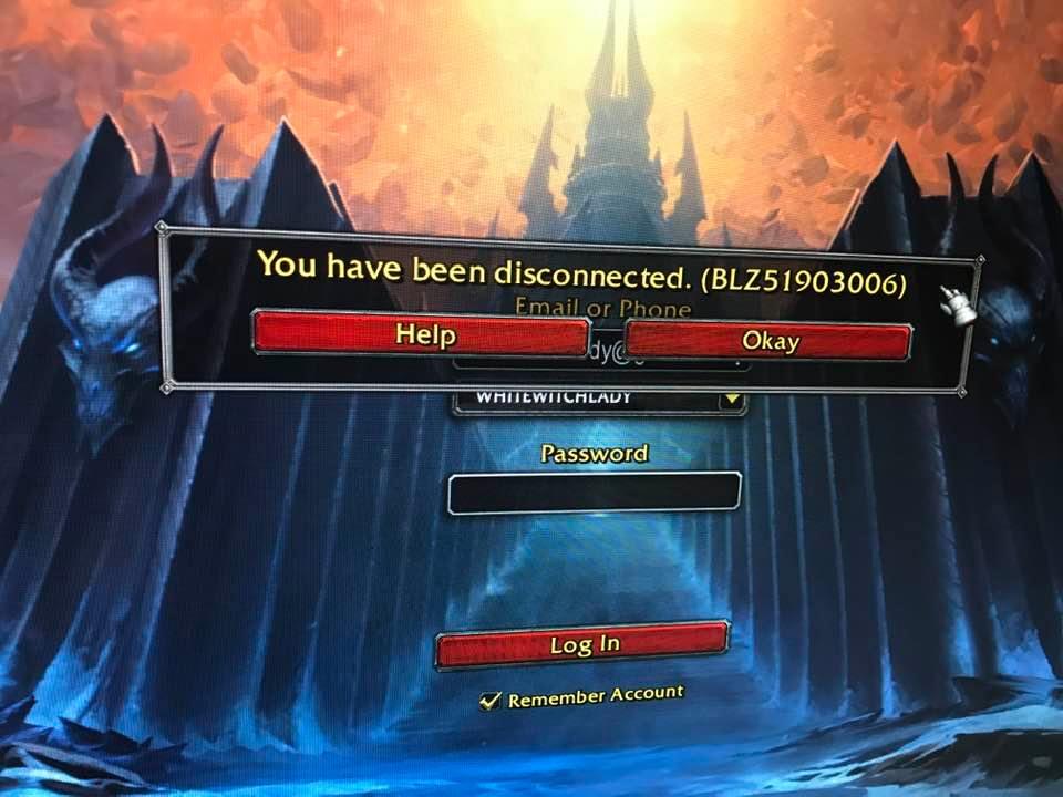 You have been disconnected wow