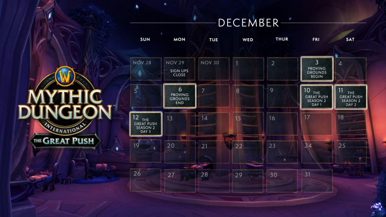 The Great Push Season 2 schedule.png