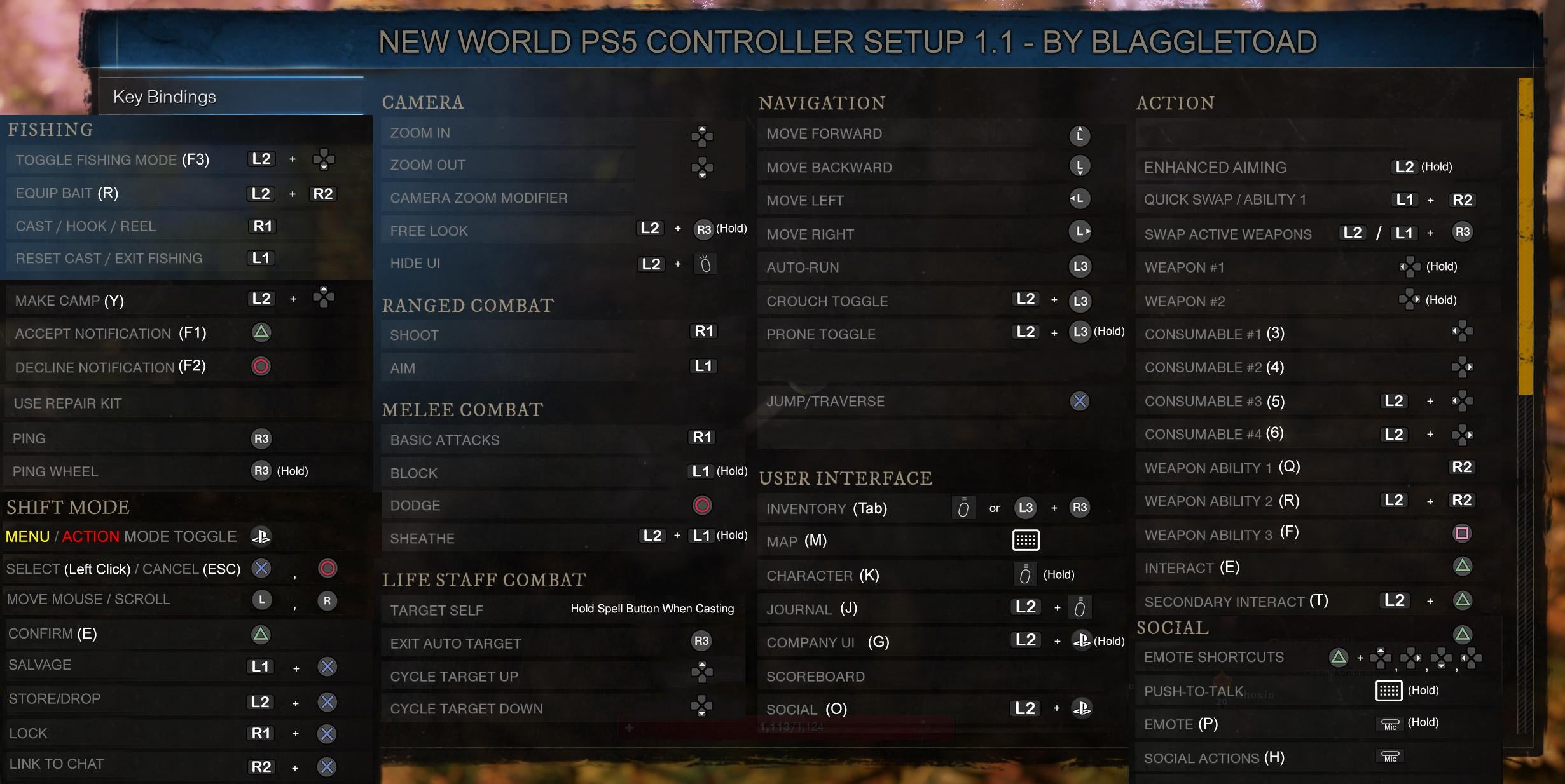 How to Add Full Playstation 5 Controller Support for New World