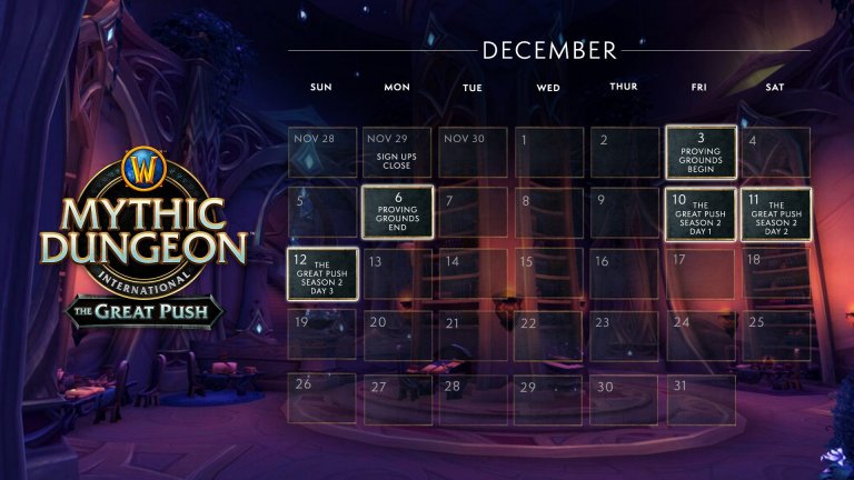 World of Warcraft The Great Push Season 2 schedule.jpg