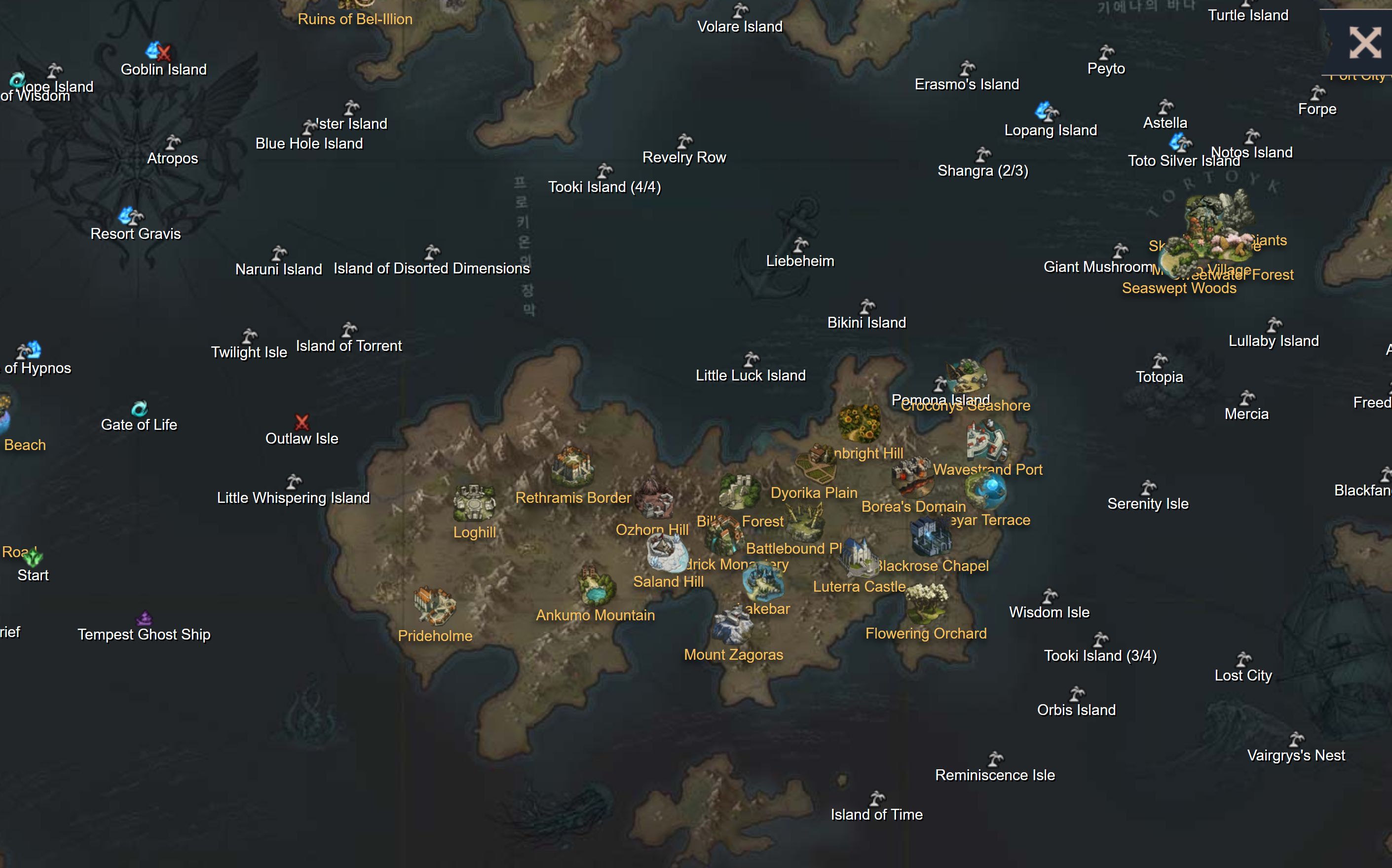 Interactive Lost Ark Maps: World Boss Locations, Moko Seeds